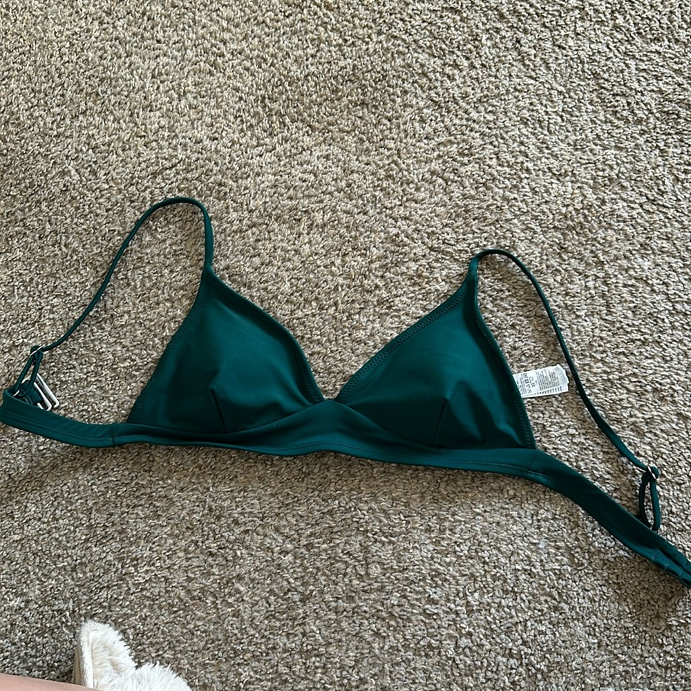Old Navy Triangle Teal Bikini Top